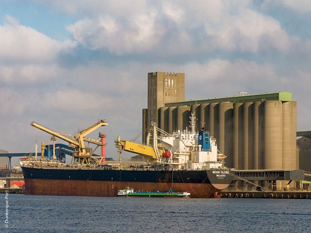 Port de Dunkerque, chargement de céréales. Photo Nord Céréales