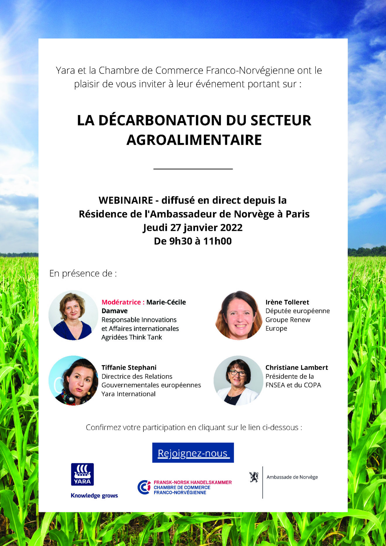 Invitation webinaire Yara et la CCFN - 27 janvier 2022
