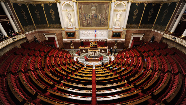 Hémicycle vide-Assemblée nationale