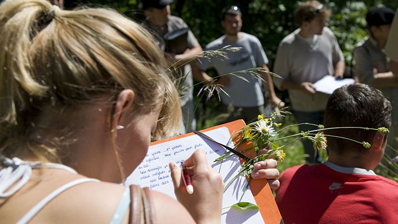 Concours "prairies fleuries" 2009. Visite du jury.