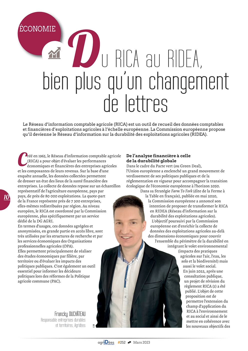 Article -F.Duchateau-Du RICA au RIDEA-La Revue Agridées 252 p10-11